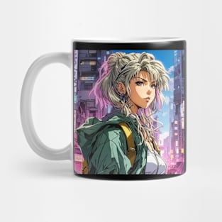 Retro street style anime girl Mug